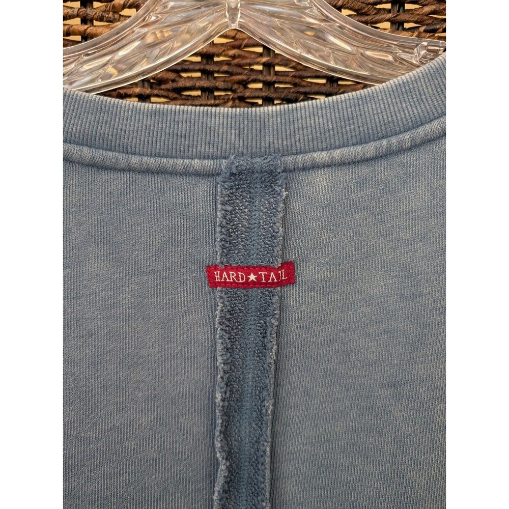 Hard Tail Forever Sweatshirt Women's Large Blue Slouchy Oversized Loungewear Boh - Picture 4 of 8